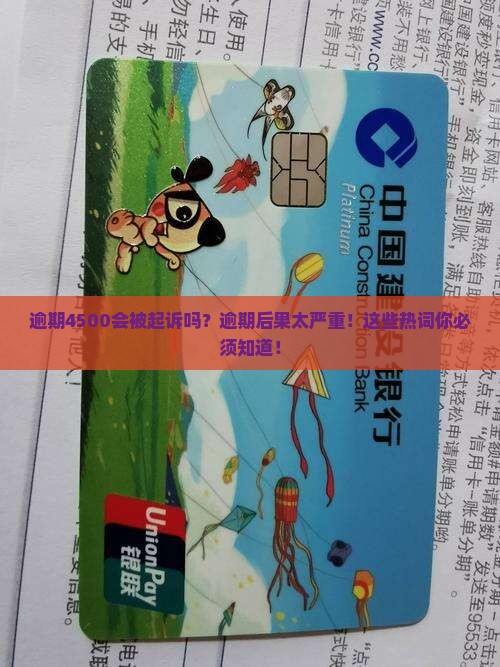 逾期4500会被起诉吗？逾期后果太严重！这些热词你必须知道！